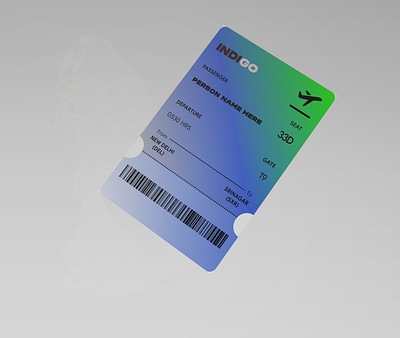 Classy Compact Boarding Pass Design boarding branding classy cool design experience figma pass passport ticket ui ux