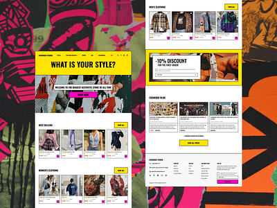 COSMIQUE STUDIO- Website Redesign brutalism design fashion figma uiux webdesign