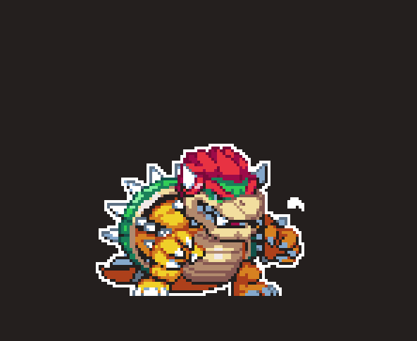 Bowser Idle 2d art game indie nintendo pixel pixelart