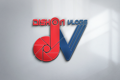 Dishon Vlogs Youtube Channel Logo branding graphic design illustration logo typography