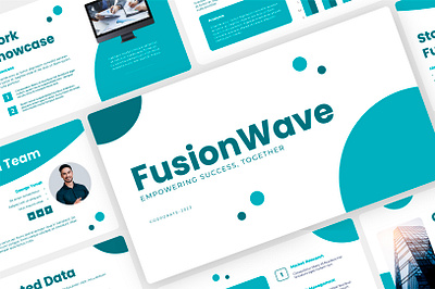 Fusionwave Business Presentation advertising business corporate graphic design keynote minimalist modern pitchdeck ppt presentation