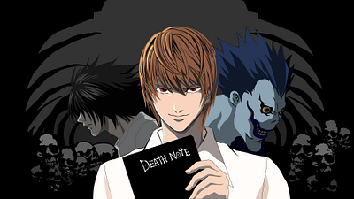 Death Note Poster animation branding graphic design ui