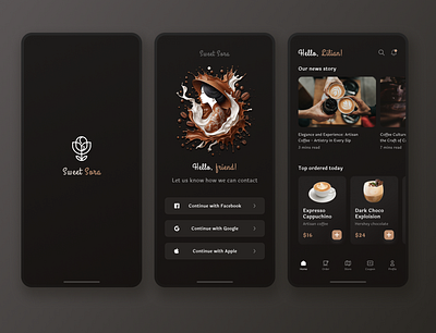 Sweet Sora - The Coffee Concept ui