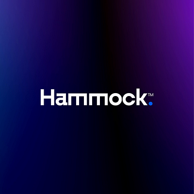 Hammock™ black blue branddesign brandidentity branding finance fintech genz graphic design logo logo design millenials