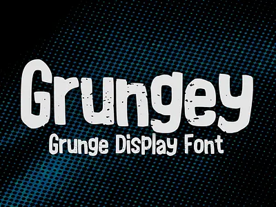 Grungey Font cartoon comic design display font font font design graphic graphic design hand drawn font hand drawn type hand lettering handwritten headline lettering logotype text type design typeface typeface design typography