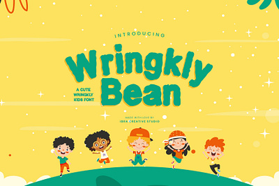 Wrinkly Bean – A Cute Wrinkly Kids Font happy