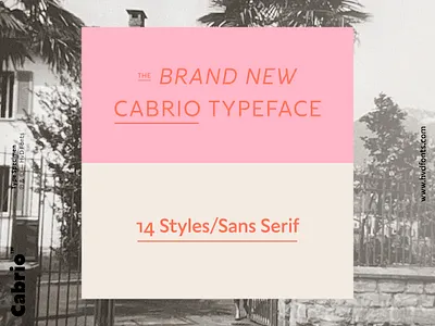 Cabrio — Type Family design font fonts hvd sans sanserif typedesign typeface typography