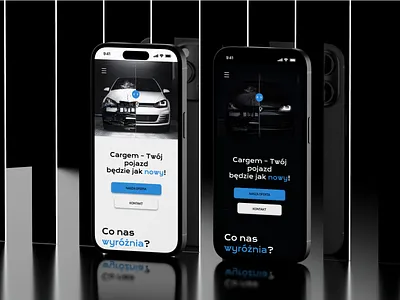 Cargem Website Design brand identity branding car car webiste case study dark design dark mode graphic design light mode modern design ui uiux ux web design website design