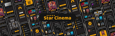 Star Cinema: A seat booking app app cinema design high fidelity low fidelity seat booking ui ux wireframes