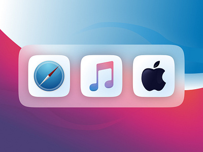 Skeuomorphic icons Set branding design glossy graphic design icon icongraphy mac skeuomorphism ui