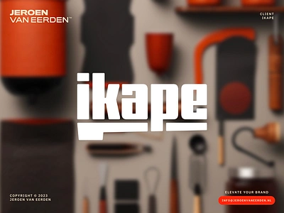 IKAPE - Logo Redesign barista brand identity design branding chinese coffee coffee gear coffee tools creative logo espresso gadgets identity identity design ikape jeroen van eerden logo logo wordmark modern logo portafilter professional visual identity design