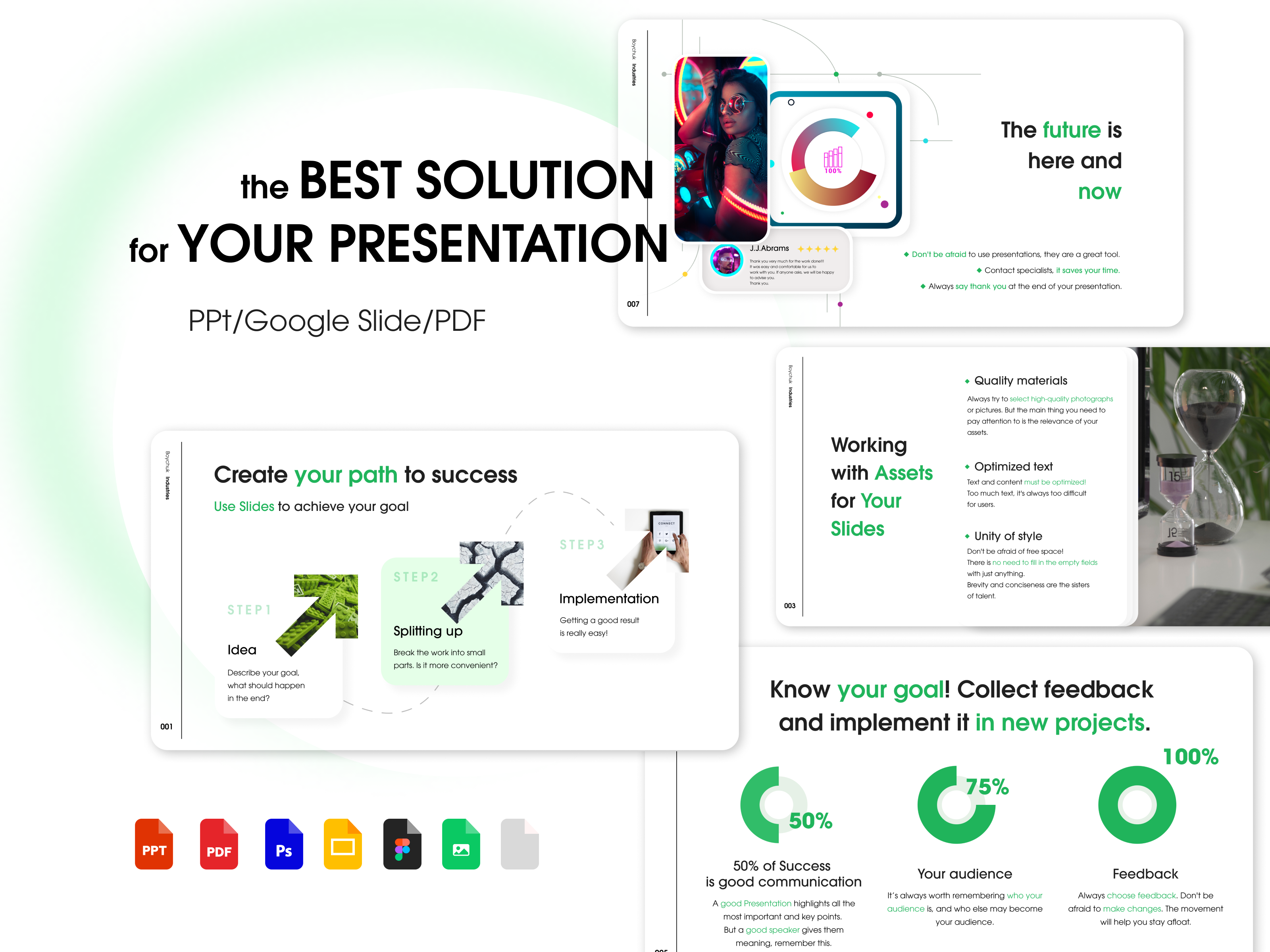 Example of High-quality presentation of your success