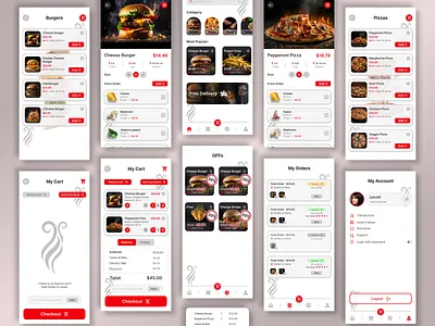 FoodzZ-Online Food Delivery App mobileapp ui uikit