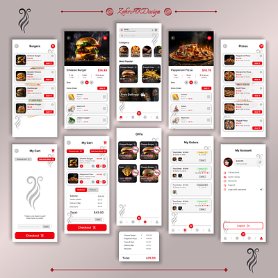 FoodzZ-Online Food Delivery App mobileapp ui uikit