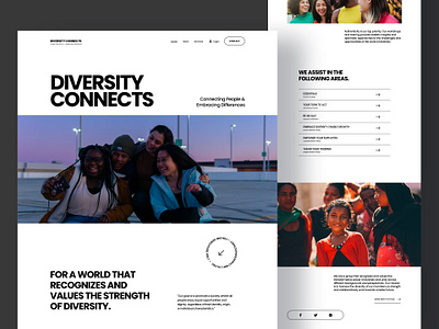 Diversity Connects Website Redesign branding desktop graphic design landingpage redesign ui ux web webdesign website website design website redesign