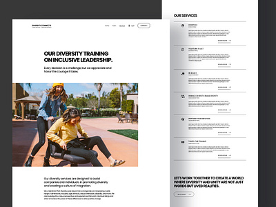 Diversity Connects Website Redesign branding design desktop graphic design landingpage online ui ux web web design webiste redesign website website design