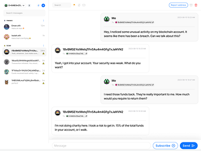 On-chain Messaging - Conversation Layout v2