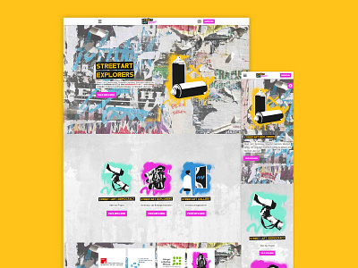 Streetart Explorers design graphic design illustration webdesign