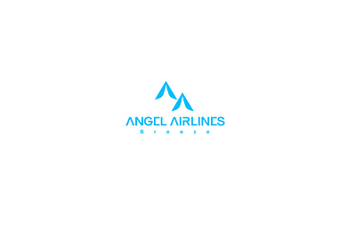 Angel Airlines Logo airline airline brand logo airline logo design brand design fly graphic design logo logo design plane