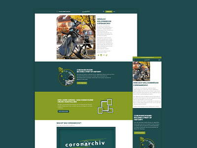 coronarchiv design webdesign