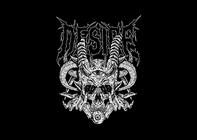 Desire Skull band logo branding design graphic design illustration logo metal band logo ui ux vector