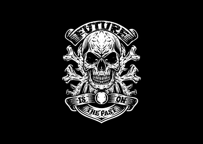 Future Is On The Past band logo branding design graphic design illustration logo metal band logo ui ux vector