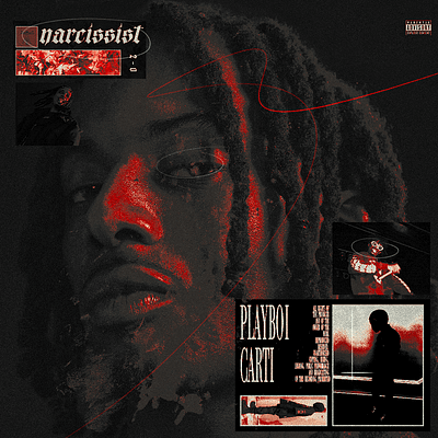 Alternative album art for PlayBoiCarti "Narcissist" album art branding cover art graphic design playboicarti