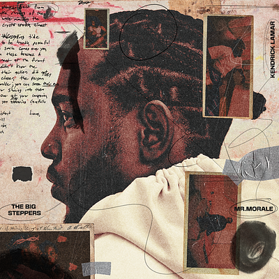 Alternative cover for Kendrick Lamar album art cover art design graphic design