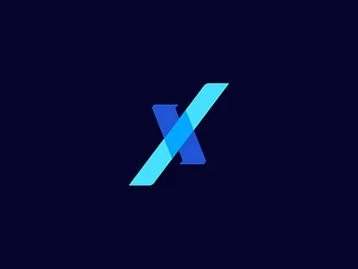 X logos app icon blue branding lettermark logo logo design logotipo logotype monogram teal x letter x logo