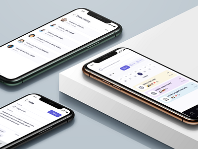 Notesync app project clean collaborative daily ui design designer development interface minimal mobile ui note notion personal productivity tracking ui ux