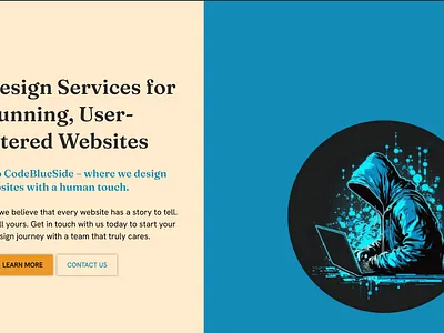 CodeBlueSide Agency Website Design agency graphic design landing page lottie template web design website wordpress