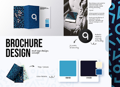 Brochure Design Portfolio Board backdrop branding brochure design design gradient ill illustration portfolio vector