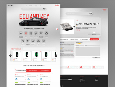 auto parts website UI & UX - car website design branding car cart design graphic design login product shopping ui ui ux ux viechle web design website