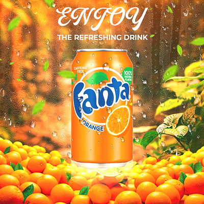 poster design fanta graphic design photoshop poster design socialmedia posterdesign