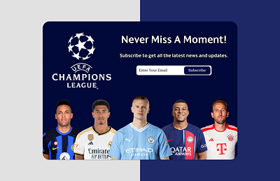 Daily UI 016 - Pop-up / Overlay champions league daily daily 100 challenge daily ui 016 daily ui 16 dailyui dailyui016 dailyui16 design football overlay pop up popup ui ui design ui ux uidesign uiux ux