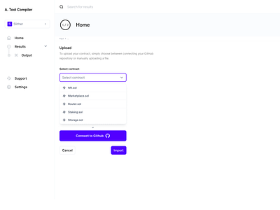 Auditing Tool Compiler auditing tool compiler blockchain crypto dashboard design ui web3