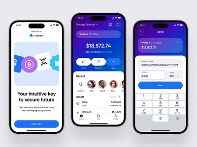 Crypto App Design Concept app app design design mobile mobile app design mobile design mobile ui ui ui design uiux ux ux design