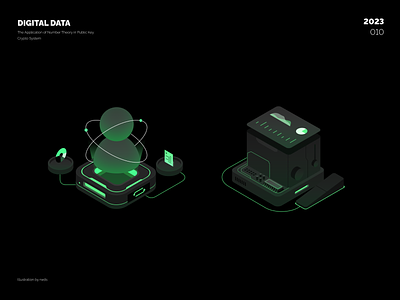 icons crypt crypto data icons illustration isometric web3