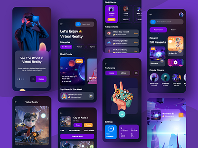 Metaverse (VR) Mobile App Design animation ar augmented reality consultancy design meta meta versa marketplace metaverse (vr) mobile app design metaverse landing page motion graphics nft design virtual reality virtual reality homepage virtual store vr