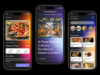 Food Delivery App - UI Design Concept app daily ui design concept foodapp mobile ui ui design ui ux ux web design