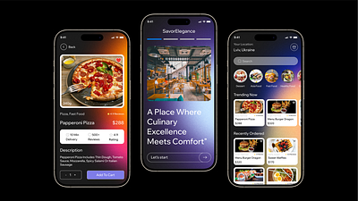 Food Delivery App - UI Design Concept app daily ui design concept foodapp mobile ui ui design ui ux ux web design