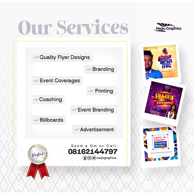 Creative design services (Graphic Design) | Branding, Flyer, Coa albumcover