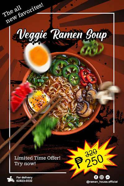 Food Advertisements advertisements edit food graphic design illustration ramen