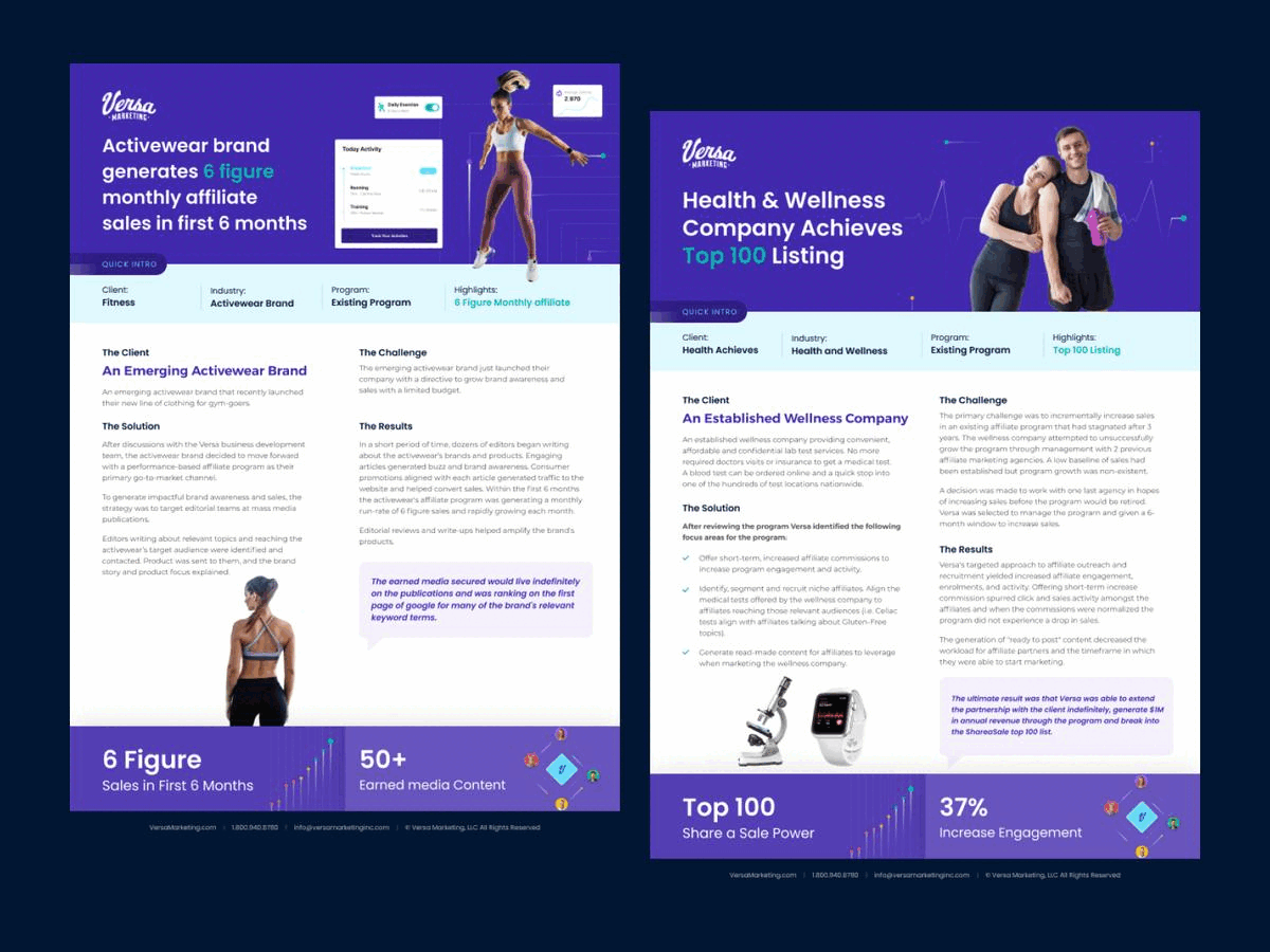 One pager Two Pager Marketing Design Versa Marketing by Shakil Ali on  Dribbble