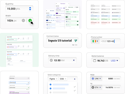 Inputs UI design tutorial: Mastering tiny details for better UX app design form input forms ui forms ux input design input ui input ux phone input stepper input stepper ui text area text field text field ui ui ui kit