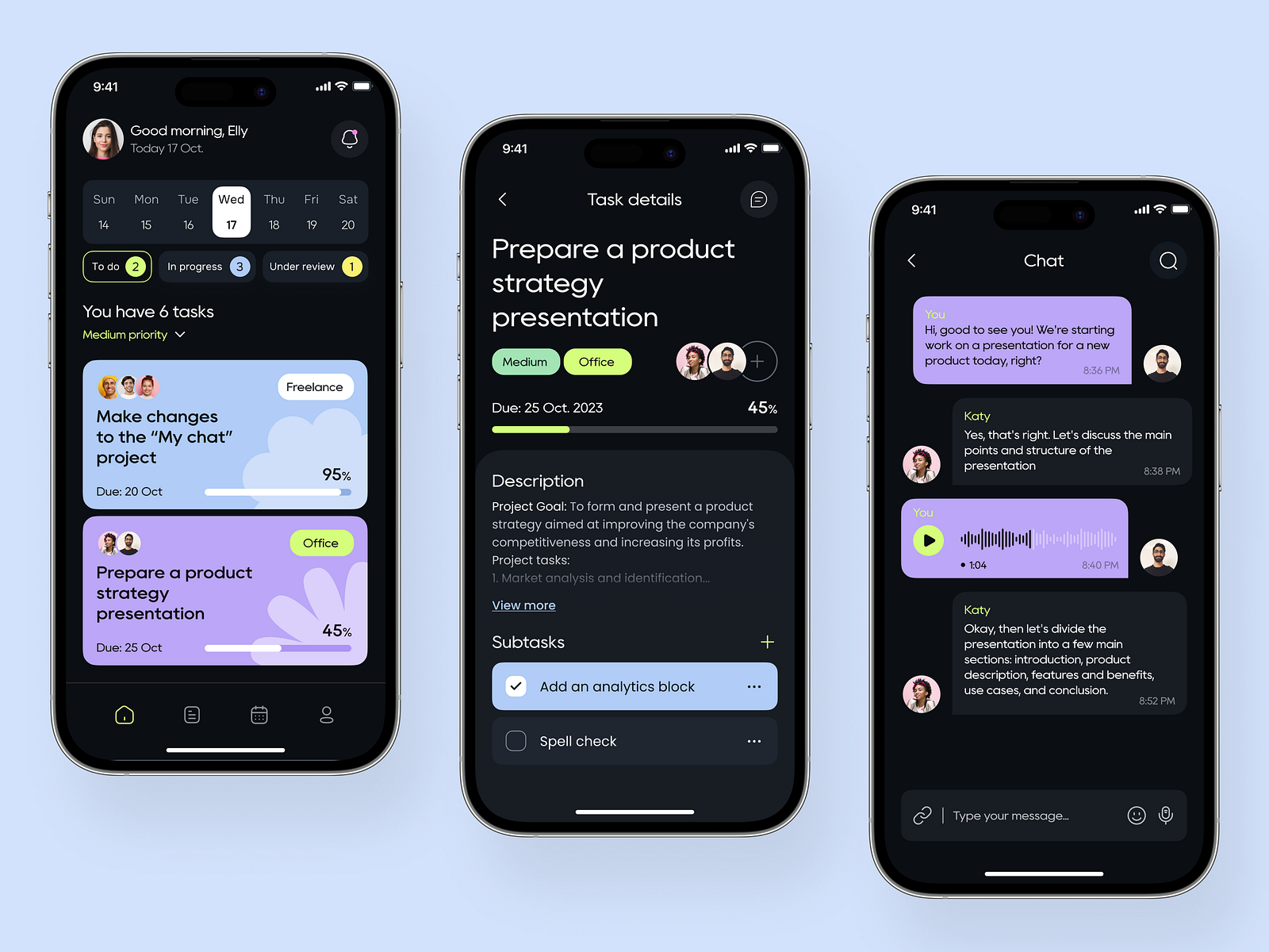 Task Management App Design Concept by Ronas IT | UI/UX Team on Dribbble