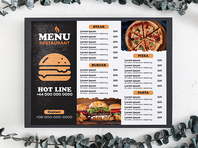 RESTARANT MENU DESIGN 3d background branding cafe coffee design dessert food graphic design logo menu restaurant template vintage