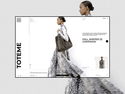 TOTEME | Universe Aesthetic Ecommerce agency app branding clean design ecommerce freelancer home mobile app new online shop platform popular ui ux uxui website