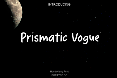 Prismatic Vogue dafont font hand handbrush handwriting school