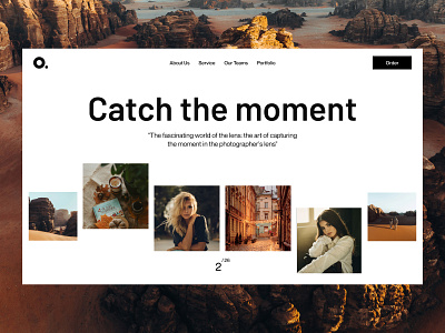 O. - professional photo lenses e-store homepage agency business camera canon clean design agency equipment glass homepage landing lensess minimal mvp nicon photographer photography product project rental app startup